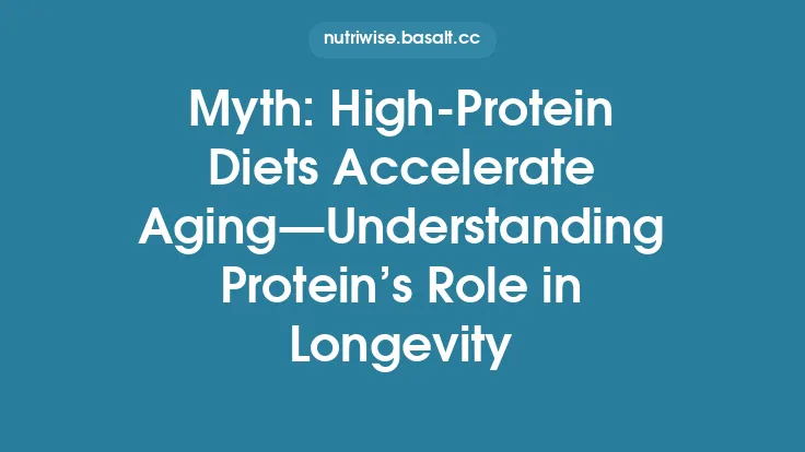 Myth: High‑Protein Diets Accelerate Aging—Understanding Protein’s Role in Longevity Thumbnail