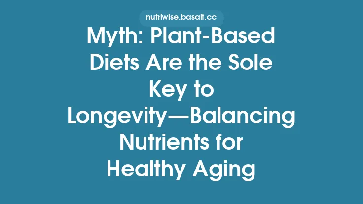 Myth: Plant‑Based Diets Are the Sole Key to Longevity—Balancing Nutrients for Healthy Aging Thumbnail