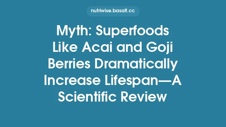 Myth: Superfoods Like Acai and Goji Berries Dramatically Increase Lifespan—A Scientific Review Thumbnail