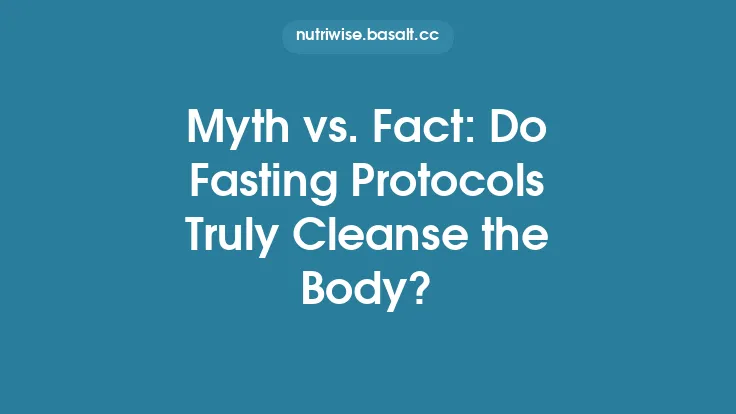 Myth vs. Fact: Do Fasting Protocols Truly Cleanse the Body? Thumbnail