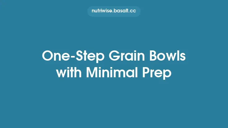 One‑Step Grain Bowls with Minimal Prep Thumbnail