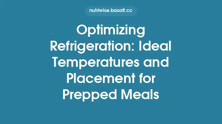 Optimizing Refrigeration: Ideal Temperatures and Placement for Prepped Meals Thumbnail