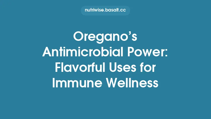 Oregano’s Antimicrobial Power: Flavorful Uses for Immune Wellness Thumbnail