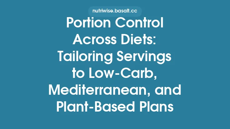 Portion Control Across Diets: Tailoring Servings to Low‑Carb, Mediterranean, and Plant‑Based Plans Thumbnail