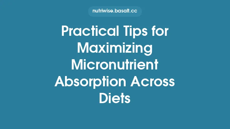 Practical Tips for Maximizing Micronutrient Absorption Across Diets Thumbnail