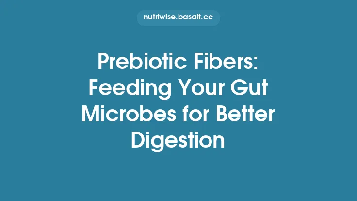 Prebiotic Fibers: Feeding Your Gut Microbes for Better Digestion Thumbnail