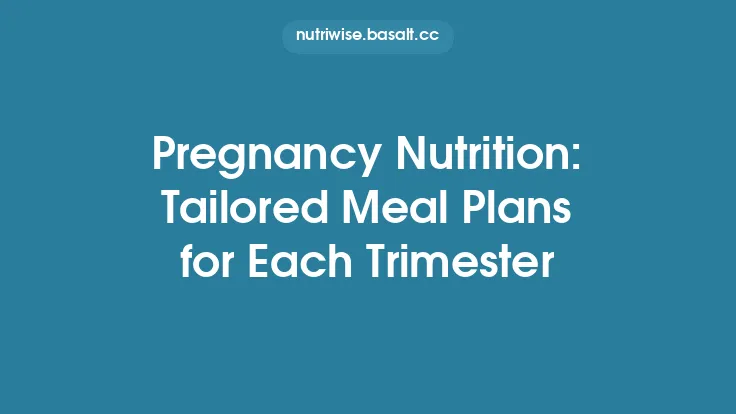 Pregnancy Nutrition: Tailored Meal Plans for Each Trimester Thumbnail