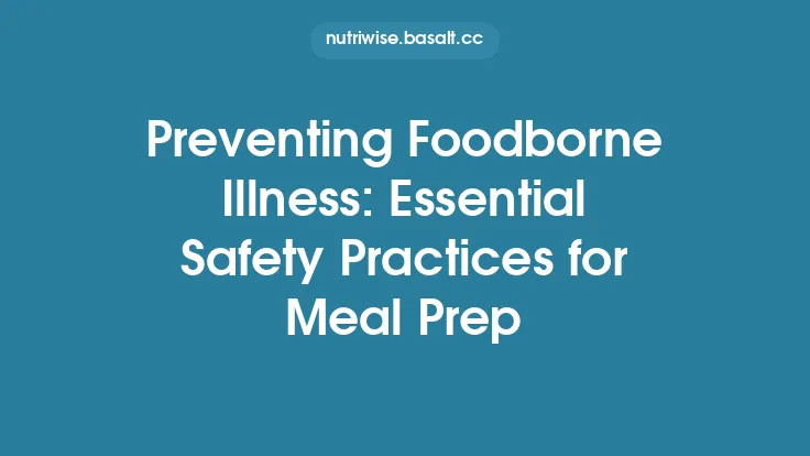 Preventing Foodborne Illness: Essential Safety Practices for Meal Prep Thumbnail
