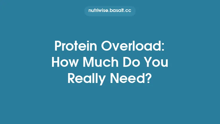 Protein Overload: How Much Do You Really Need? Thumbnail