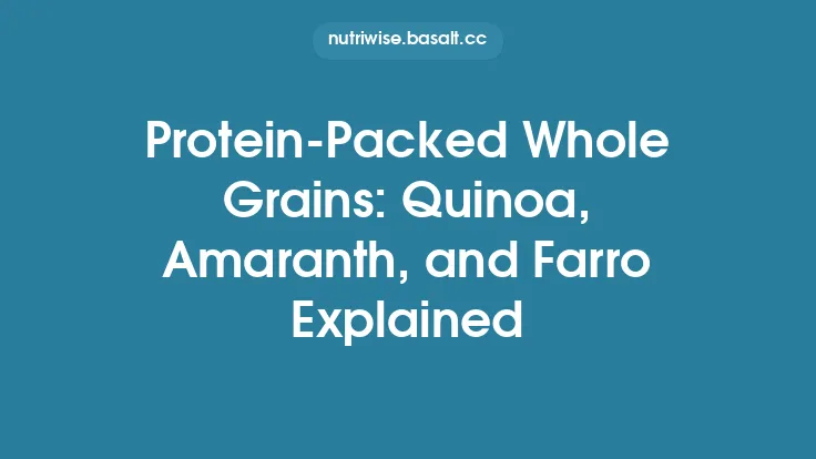 Protein‑Packed Whole Grains: Quinoa, Amaranth, and Farro Explained Thumbnail