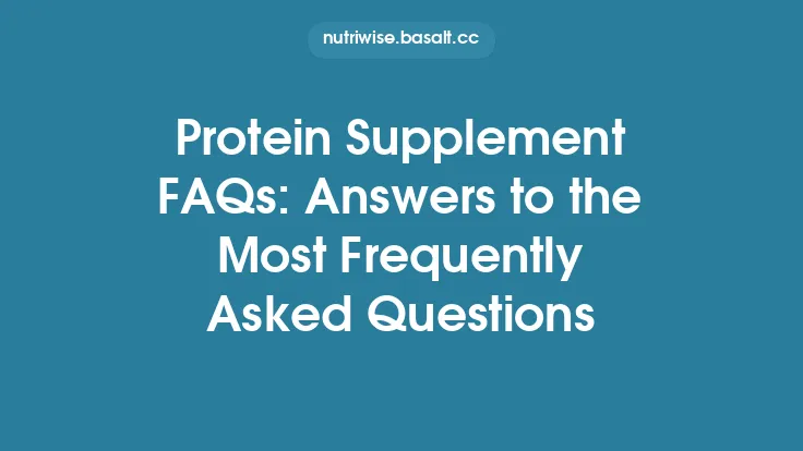Protein Supplement FAQs: Answers to the Most Frequently Asked Questions Thumbnail