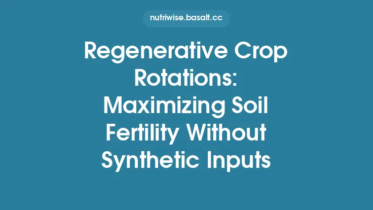 Regenerative Crop Rotations: Maximizing Soil Fertility Without Synthetic Inputs Thumbnail