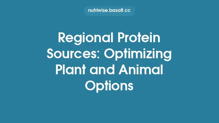 Regional Protein Sources: Optimizing Plant and Animal Options Thumbnail