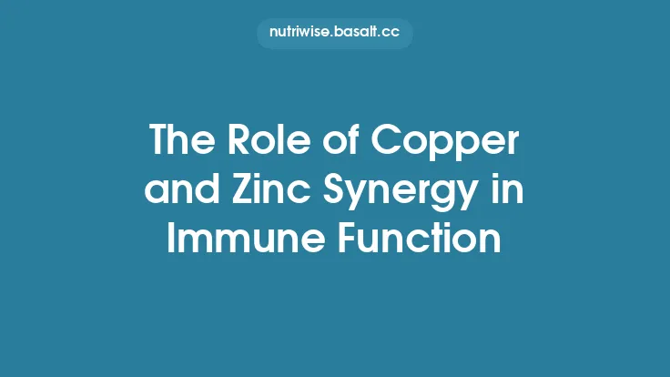 The Role of Copper and Zinc Synergy in Immune Function Thumbnail