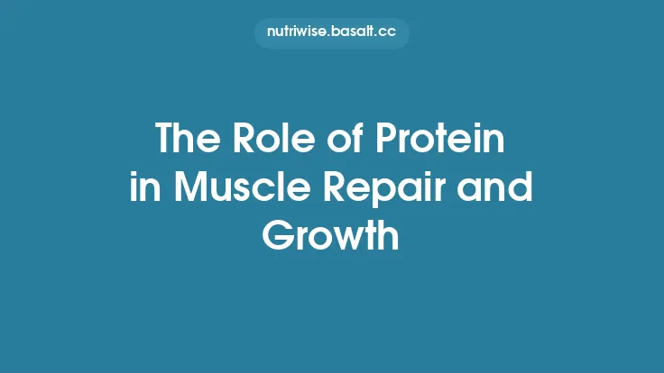 The Role of Protein in Muscle Repair and Growth Thumbnail