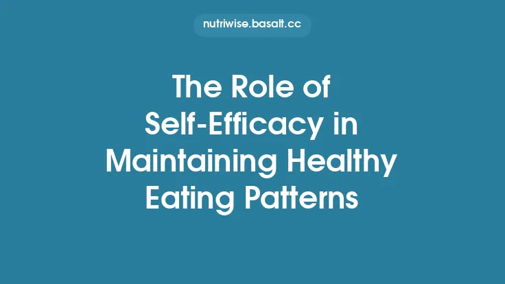 The Role of Self‑Efficacy in Maintaining Healthy Eating Patterns Thumbnail