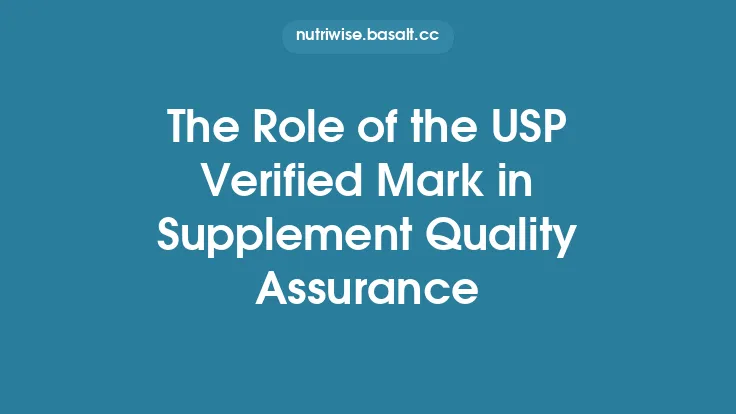 The Role of the USP Verified Mark in Supplement Quality Assurance Thumbnail