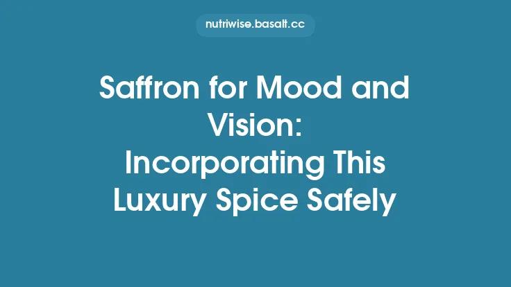 Saffron for Mood and Vision: Incorporating This Luxury Spice Safely Thumbnail