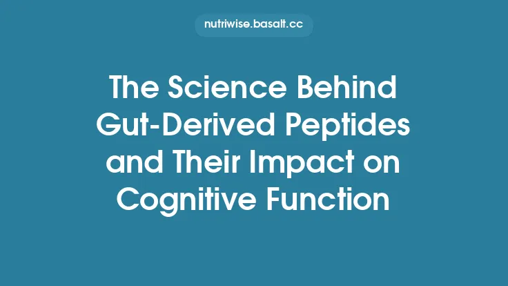 The Science Behind Gut‑Derived Peptides and Their Impact on Cognitive Function Thumbnail