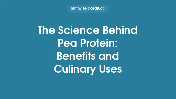 The Science Behind Pea Protein: Benefits and Culinary Uses Thumbnail