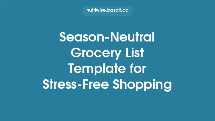 Season‑Neutral Grocery List Template for Stress‑Free Shopping Thumbnail