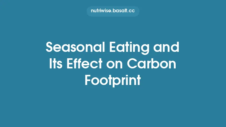 Seasonal Eating and Its Effect on Carbon Footprint Thumbnail