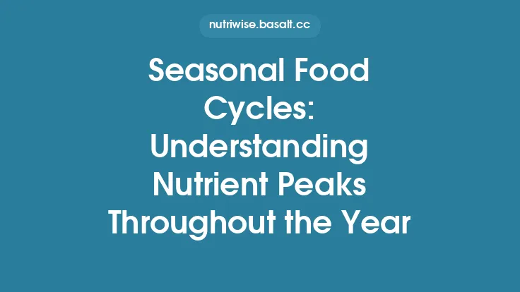 Seasonal Food Cycles: Understanding Nutrient Peaks Throughout the Year Thumbnail