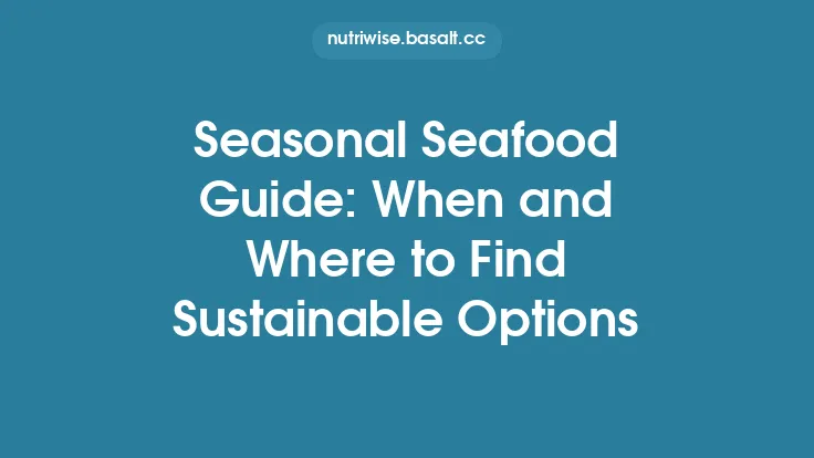 Seasonal Seafood Guide: When and Where to Find Sustainable Options Thumbnail
