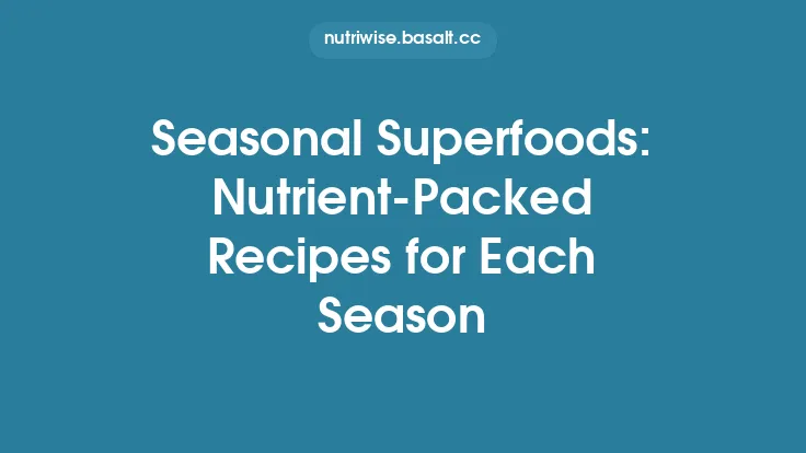 Seasonal Superfoods: Nutrient‑Packed Recipes for Each Season Thumbnail