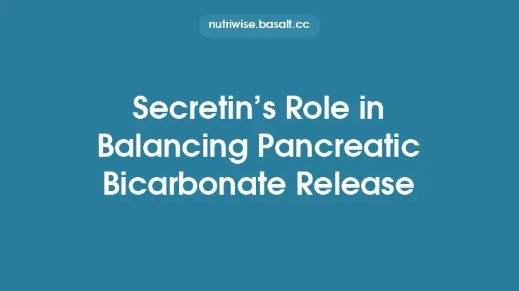 Secretin’s Role in Balancing Pancreatic Bicarbonate Release Thumbnail