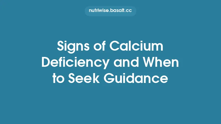 Signs of Calcium Deficiency and When to Seek Guidance Thumbnail