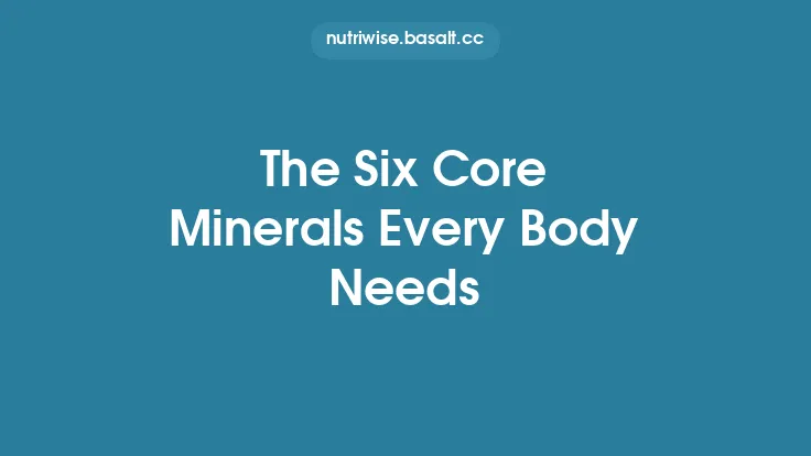 The Six Core Minerals Every Body Needs Thumbnail