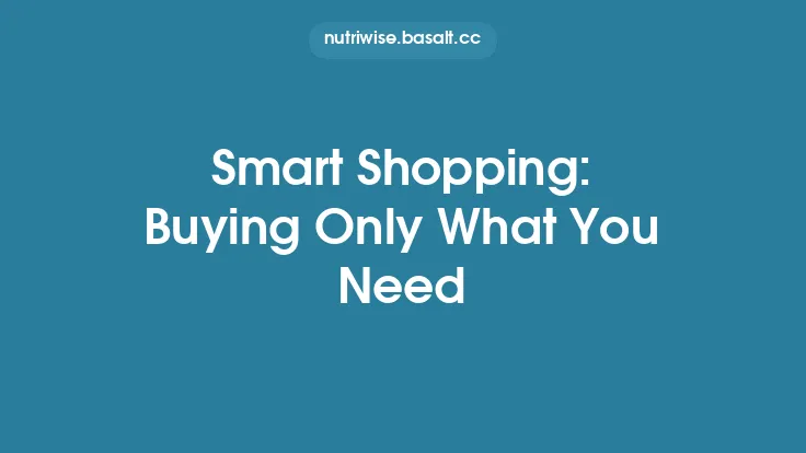 Smart Shopping: Buying Only What You Need Thumbnail
