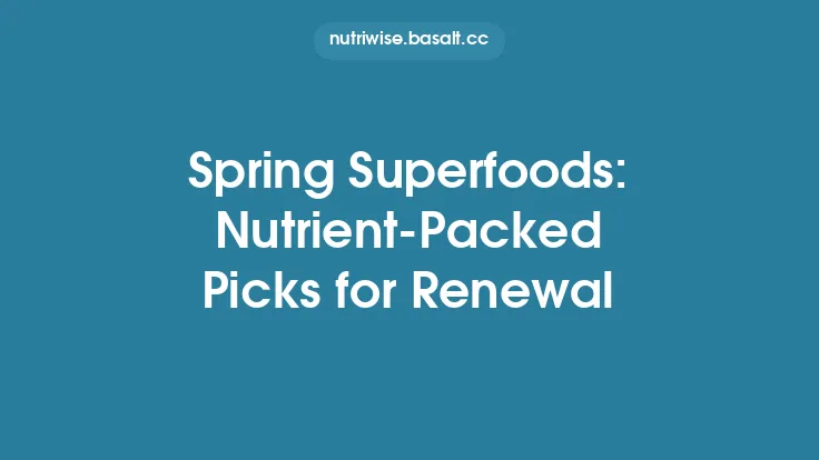 Spring Superfoods: Nutrient-Packed Picks for Renewal Thumbnail