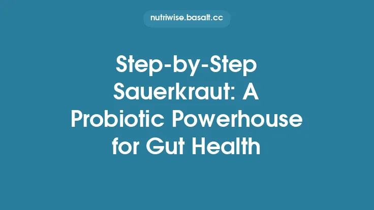 Step‑by‑Step Sauerkraut: A Probiotic Powerhouse for Gut Health Thumbnail