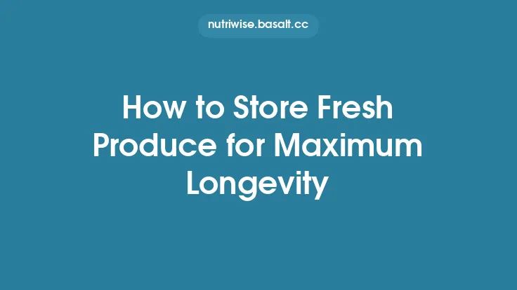 How to Store Fresh Produce for Maximum Longevity Thumbnail