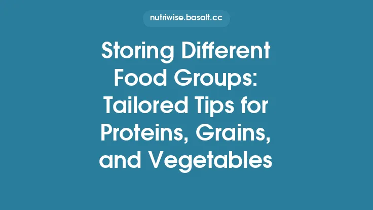 Storing Different Food Groups: Tailored Tips for Proteins, Grains, and Vegetables Thumbnail