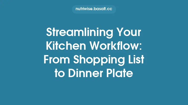 Streamlining Your Kitchen Workflow: From Shopping List to Dinner Plate Thumbnail