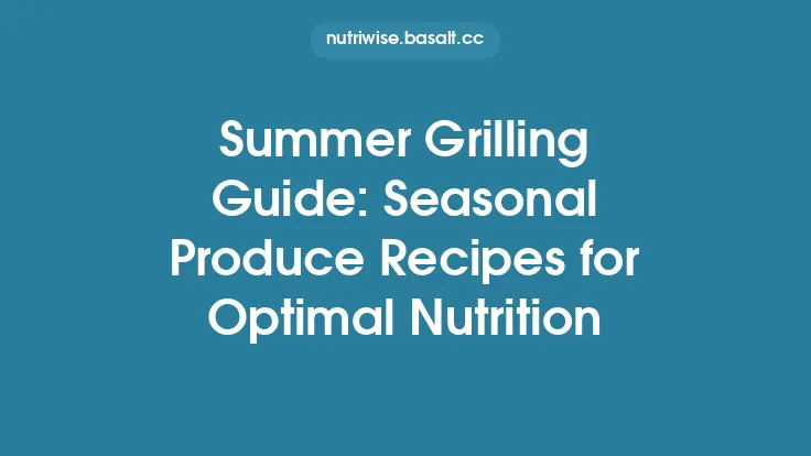 Summer Grilling Guide: Seasonal Produce Recipes for Optimal Nutrition Thumbnail