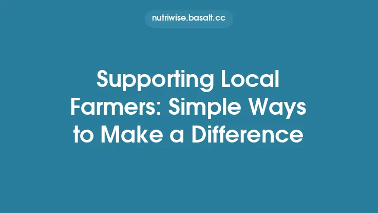 Supporting Local Farmers: Simple Ways to Make a Difference Thumbnail