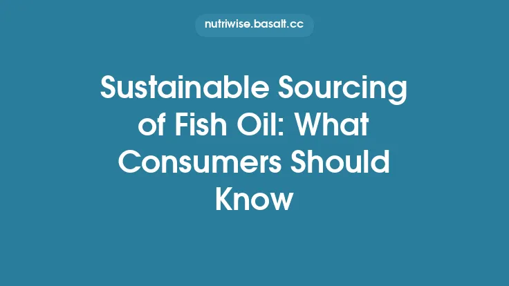 Sustainable Sourcing of Fish Oil: What Consumers Should Know Thumbnail