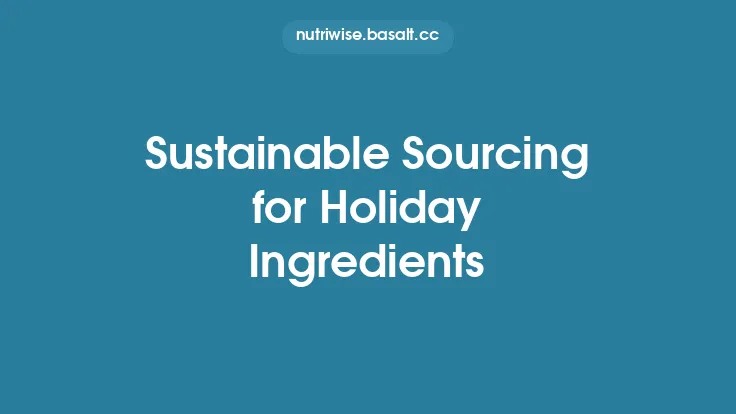 Sustainable Sourcing for Holiday Ingredients Thumbnail