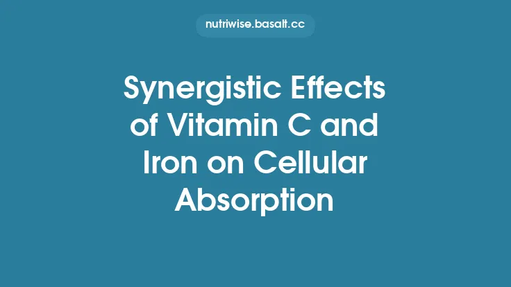 Synergistic Effects of Vitamin C and Iron on Cellular Absorption Thumbnail