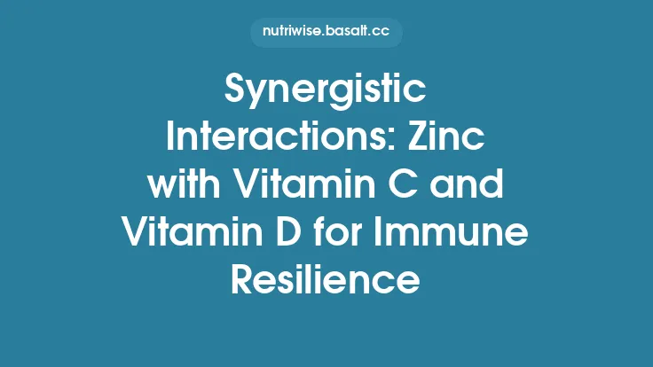 Synergistic Interactions: Zinc with Vitamin C and Vitamin D for Immune Resilience Thumbnail