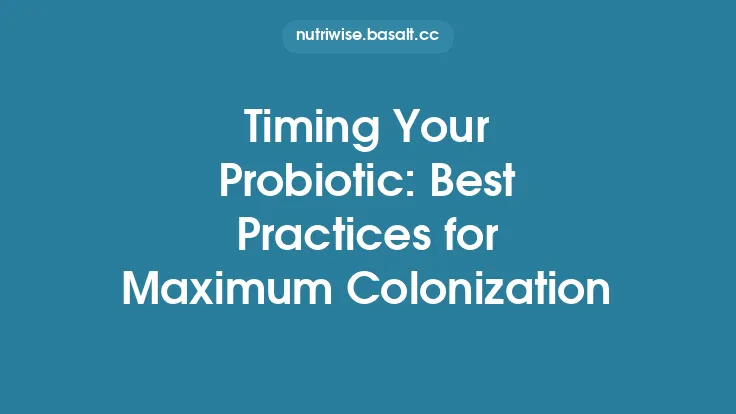 Timing Your Probiotic: Best Practices for Maximum Colonization Thumbnail