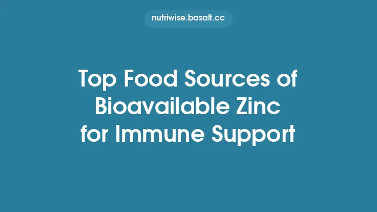 Top Food Sources of Bioavailable Zinc for Immune Support Thumbnail