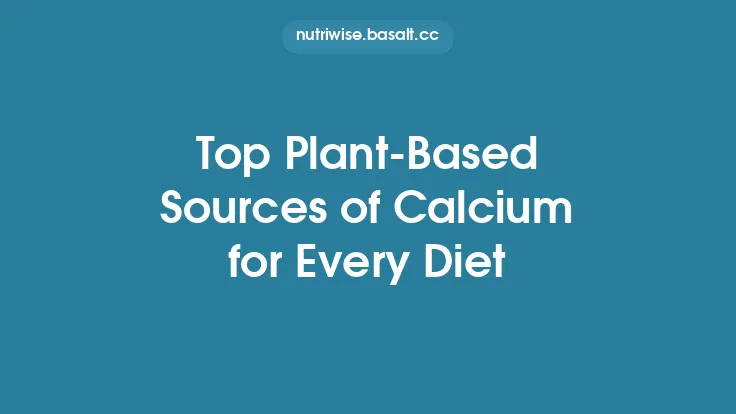 Top Plant‑Based Sources of Calcium for Every Diet Thumbnail