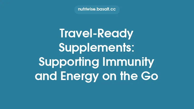 Travel‑Ready Supplements: Supporting Immunity and Energy on the Go Thumbnail