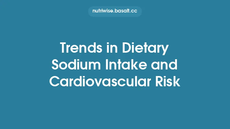 Trends in Dietary Sodium Intake and Cardiovascular Risk Thumbnail