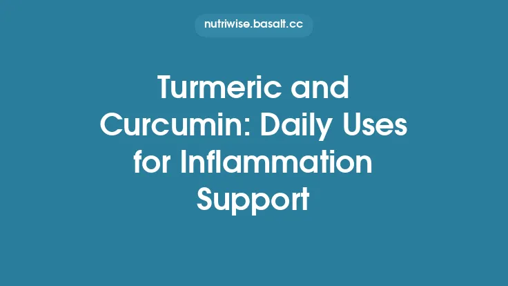 Turmeric and Curcumin: Daily Uses for Inflammation Support Thumbnail